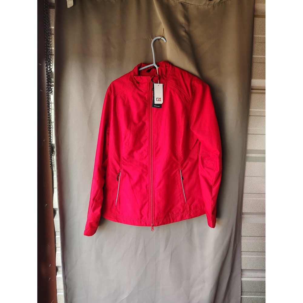 Cutter & Buck Womens Red Full Zip Toyota Certified Jacket LCO01211 Medium NWT